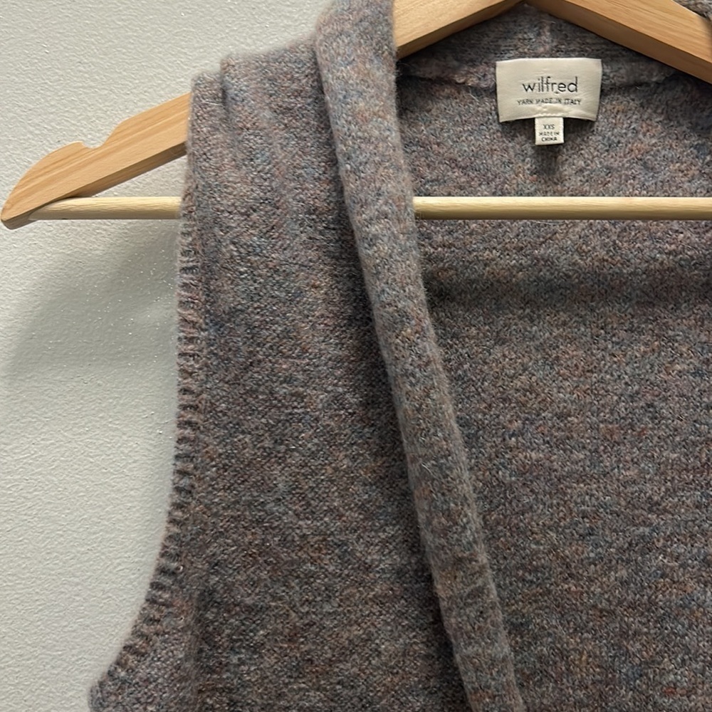 Aritzia | Wilfred | XXS | Long open sleeveless cardigan